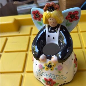 Colorful Angel Candle Holder